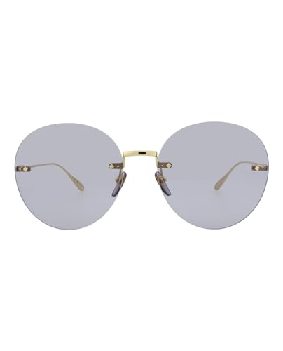 Gucci Round/Oval Sunglasses Gold Gold Violet Luxury Eyewear Made In Japan Metal Frame Designer Fashion for Everyday Luxury