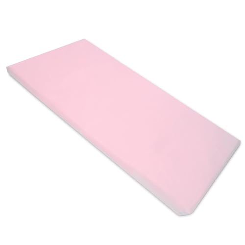 Image of American Baby Company 2 Pack Fitted Nap Mat Sheet with Elastic Corners 24 inch x 48 inch x 4 inch - Soft & Breathable Microfiber Rest Mat Sheet or Nap Mat Cover for Daycare & Preschool, Pink