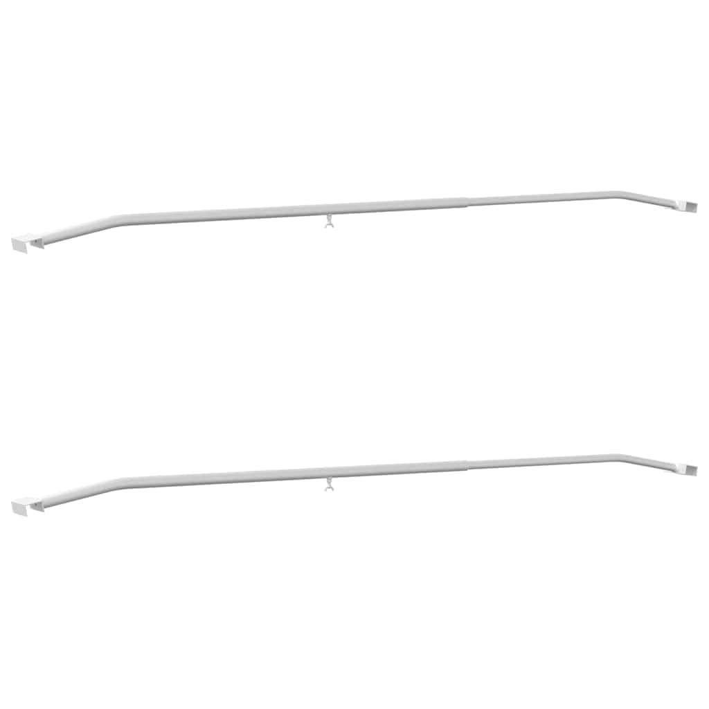 Zestaw 2 uchwytów na plandekę do przyczepy, 136-218 cm, regulowana długość, aluminiowy drążek podporowy do przyczep samochodowych, plandek