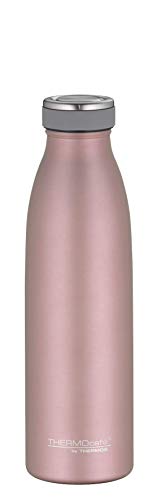 ThermoCafé by THERMOS 4067.284.050 Thermosflasche TC Bottle, Edelstahl Mat Rosé Gold 0,5 Liter, 12 Stunden heiß, 24 Stunden kalt, BPA-Free