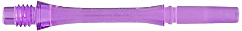 コスモダーツ フィットシャフト ギア シャフト スリムロック クリアパープル3