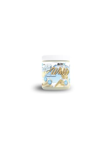ERIX NUTRICION Crema Proteica, Chocolate Blanco, Alta en Proteína 21%, con Avellanas, Sin Azúcar, 250g