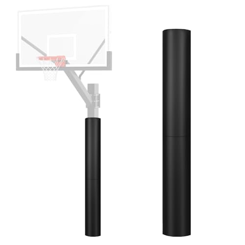JOMOQ 72 & 60 Basketball Pole pad 4.33 Reinforced Straps Flame-Retardant & Waterproof Basketball Pole Padding Outdoor Garage Pole Protector Padding(Fits 3 & 3.5 Poles)