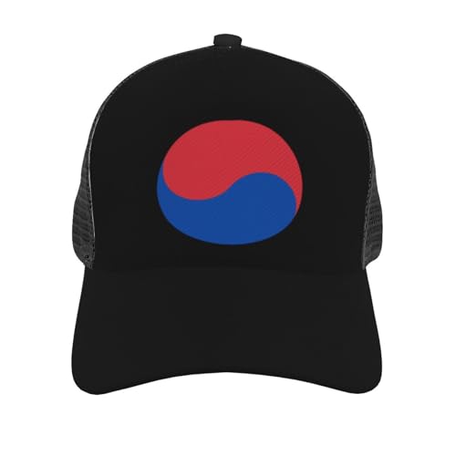 South Korea Flag Mesh Baseball Cap - Classic Adjustable Peak Cap, Trucker Hat for Men & Women2