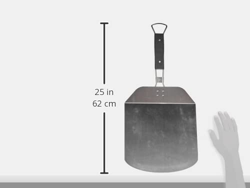Roestvrijstalen Ovenschep Met Inklapbare Greep Küchenprofi Alfredo BBQ Pizzaschep - Roestvrij Stalen Ovenschep Met Inklapbare Handgreep (63 Cm, Vaatwasbestendig) Pizzaschep Vierkant