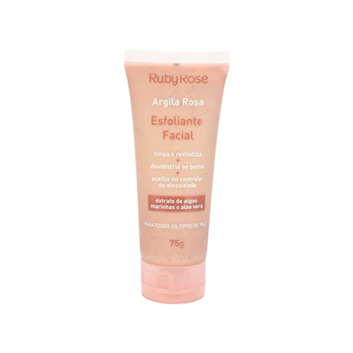 Máscara facial argila rosa 60g RubyRose hb404