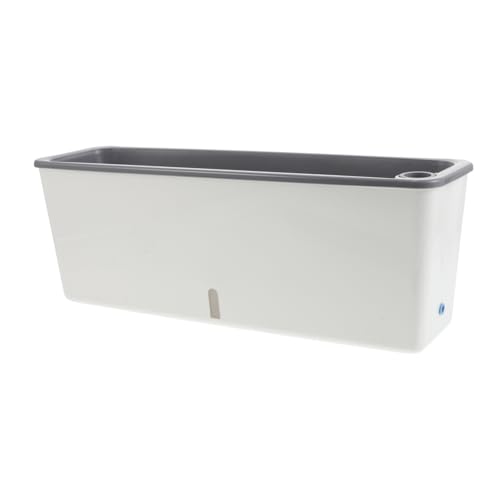 Toyvian Fioriera Rettangolare Plastica Con Serbatoio Contenitore Per Coltivazione Di Verdure e Erbe Aromatiche Per Balconi e Davanzali Design Compatto e Resistente Ottimale Per