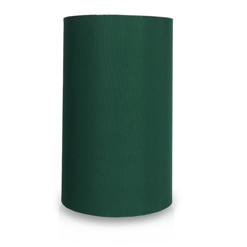 Image of Cylinder Print Hanging Shade Classic Pendant Cylinder Lamp Shade, Decorative Light Lamp, Hanging Spotlight with Fixture (Dark Green)