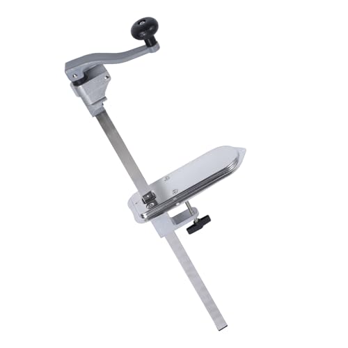 Asixxsix Stainless Steel Can Opener, Heavy Duty Manual Tabletop Can Opener for Commercial Use, Anti Slip Base with Effortless Operation for Restaurant Hotel Bar Home