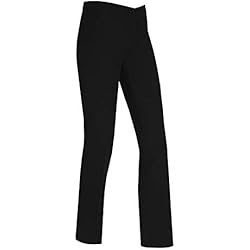 Pantalón Camarera Elástico MONZA OBREROL Pantalón Largo De Camarera Mujer con Pinzas. Color Negro Talla 44. Ref: 4776