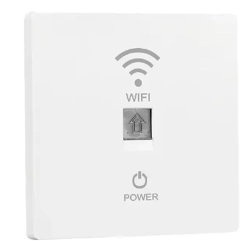 Bosiyrggrl Panel Enrutador WiFi 6 de Pared de 1000 Mbps, Punto de Acceso Tipo 86 con 110 V-220 V para Cobertura de Red en en Toda la Casa.