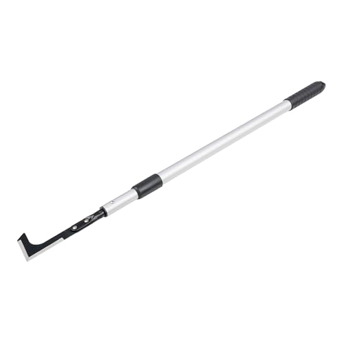 Kings County Tools Crack Weeder Tool Long Handle Weed Puller Tool with 31.5” to 49” Telescoping Handle - Manual Metal L-Shaped Crevice Weeding for Sidewalk, Pavers, Deck Boards, Driveway, or Garden by Kings County Tools - Used condition - US$23.89