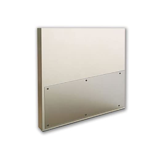 Acrylic Door Kick Plate .118" Thick Plexiglass 11.75" x 34" Plastic Bottom of Doors Protection with Pre Drilled Holes and Hardware by Marketing