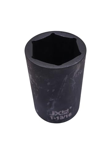 Image of 1 /2 inch Drive 1-13 /16 inch Deep Impact Socket, 4.7 inch long,6-Point, Heat Treated Cr-V Alloy Steel