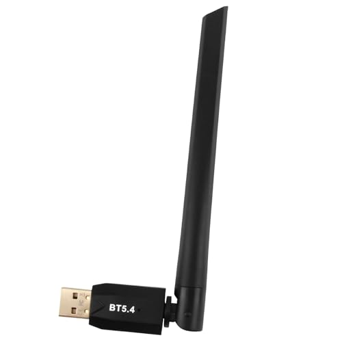 Dongle Bluetooth USB 5.4, 150M Long Range Adaptador Bluetooth para PC (EDR & BLE), para Portatil, Ordenador, Teclado, Ratón, Altavoz, Plug & Play, Compatible con Windows 7/8.1/10/11