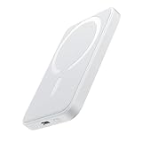 Power Bank Indução 5.000mAh Turbo, Carregador Portátil Magnético Sem Fio, Carregamento Ultra Rápido, Leve e Compacto, Compatível Com Todo Celular Com Carregamento Mag iPhone/Android