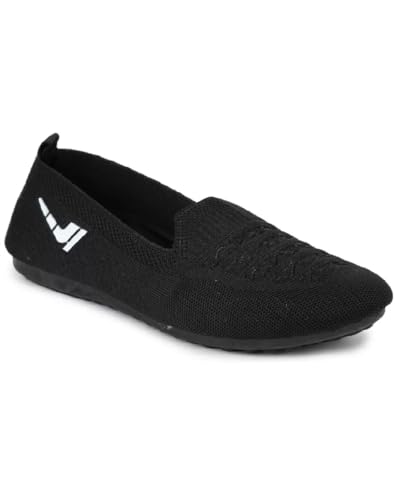 Image of ELECANT Lightweight Active Wear Knitted Slip-on Comfortable Casual Flat Ballies Shoes Women