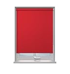 Home In Style 4U Red Roller blinds Thermal Insulated Blackout Roller blind - Trimmable UV Protection Child Safety Easy Fit Home Office Window Blinds W 60cm x L 165cm