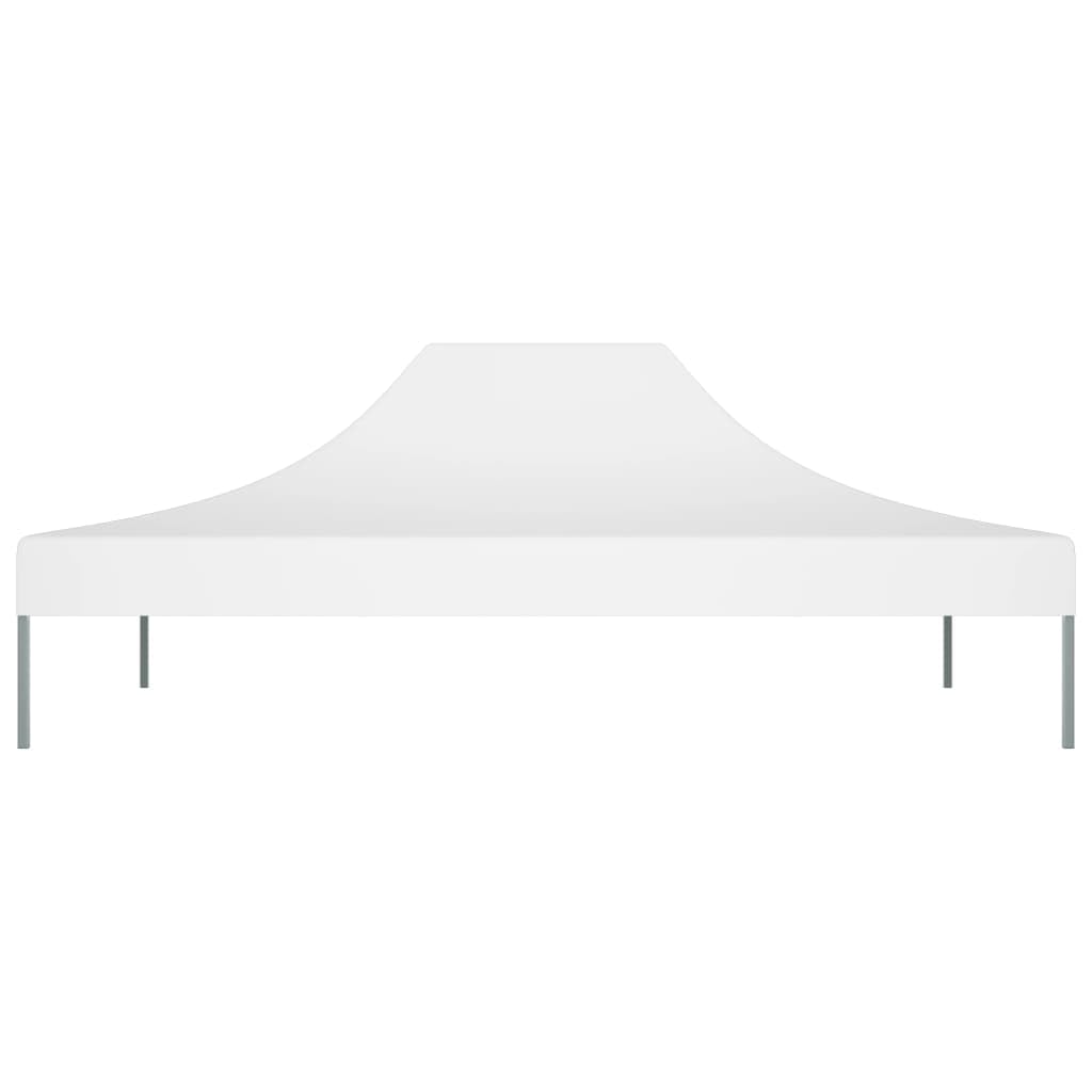 Dach namiotu imprezowego, 4,5 x 3 m, biały, 270 g/m², tkanina Oxford 600D z powłoką PCW, odporny na promieniowanie UV i wodę, zapasowy dach do pawilonu, ogrodu, na taras, ochrona i cień