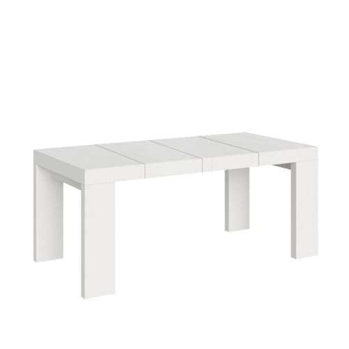 Itamoby Table Extensible 90X120/224 Cm Roxell Premium Frêne Blanc