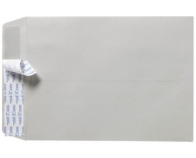 LUXPaper 10 x 13 Open End Envelopes | Peel & Press | Gray Kraft | 28lb. Text | 1,000 Qty