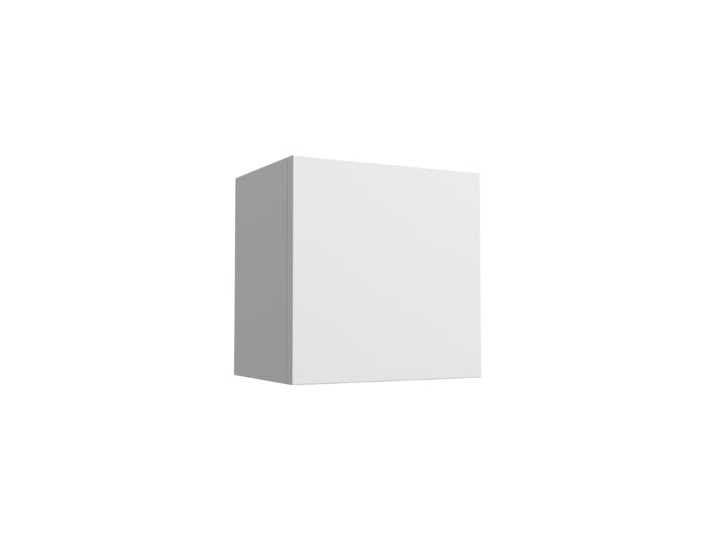 Mama Store Atena Cubotto Shelf with Door in Kit, Glossy White Laminate, L 30 x D 22 x H 30 cm