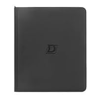 Deoyibu Toploader Binder Alben 100% für 288 Sammelkarten Toploader, 9-beidseitigen Card Binder mit PU-Leder für 3x4 Rigid Top loader, Sammelkarten Album Ideal für TCG, MTG etc., Schwarz