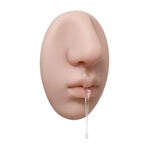 Dispensador de jabón de silicona para montar en la pared, exprimible, dispensador de jabón de cocina en forma de nariz, para decoración del hogar, cocina, encimera, ducha, fregadero, granja, oficina