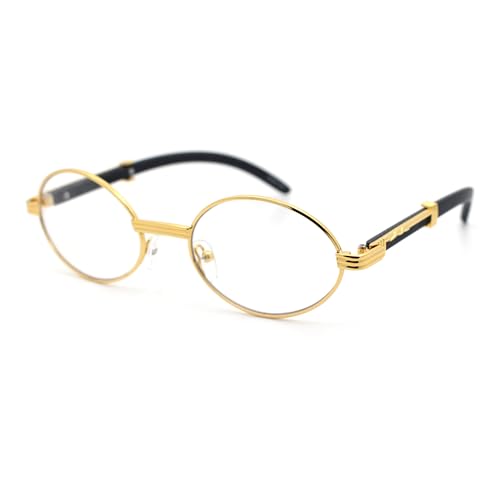 SA106 Art Nouveau Vintage Style Oval Metal Frame Eye Glasses