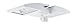 RAB Lighting CLED2X20NMSW/BL LED Ceiling Light with 2 X 20W Neutral and Mini Sensor, Bilevel White