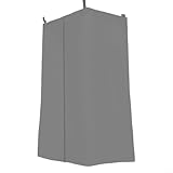 BildeeMait Impermeable 210D Oxford Barco Privacidad Tienda de Cambio de Ropa - Exterior Flotante Cubierta Yate 77x69x183cm (Gris)