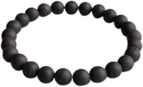 Karungali Bracelet - To Remove Financial Crisis & Evil forces Ebony (Karungali Kattai) bracelet Made up of Original Aabnus Wood/Lakdi Free Size (Pack of 1)