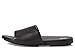 FitFlop Gracie Leather Pool Slides All Black 5 M (B)