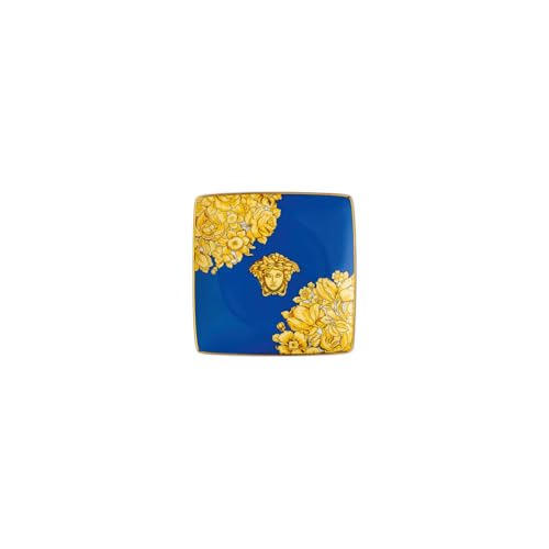 Versace Medusa Rhapsody Blue Coppetta Ciotola Ciotolina Quadrata 12Cm