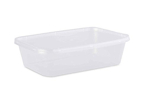 Contenitori Per Alimenti Usa E Getta Con Coperchio 500 Ml - Confezione Da 12, In Plastica Riciclabile, Adatti A Microonde E Lavastoviglie - 4