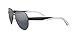 Armani Exchange A|X Mens AX2034S Aviator Sunglasses, Black/Light Grey Mirrored/Black, 59 mm