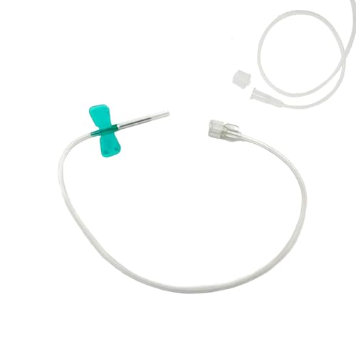 50pcs Butterfly Infusion Needle,21G Intravenous Infusion Needlen,Sterile Individual Packaging,for Laboratories and Pets Veterinary (21G)