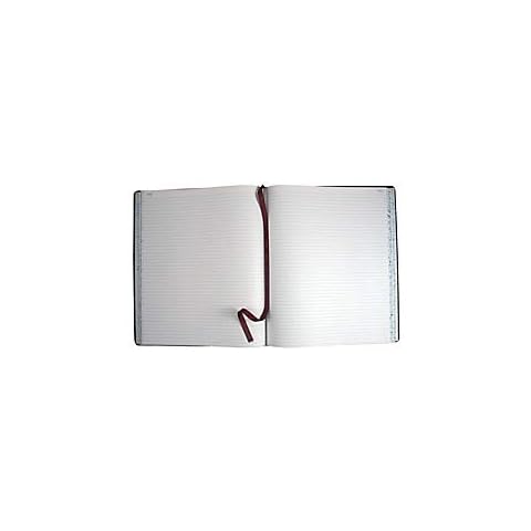 Boorum & Pease 1602123F Record Ruled Book, Black Cover, 300 Pages, 10 1/8 x 12 1/4 Cover
