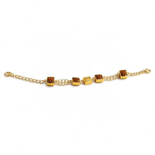 Image of Natural Rudraksha Beaded Bracelet for Men & Women | Spiritual Prosperity & Positive Energy Accessory