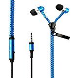 I-kool Cold Weather Winter Wear Zippered in-Ear Headphones with Mic (Night Sky)