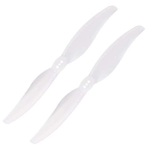Hélice 5 pouces CW CCW LR5126-2 pour hélicoptère RC lot de 6 paires blanc