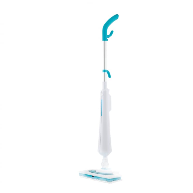Fregona de vapor de 1300 W – Cabezal articulado – VENTEO – Vapor continuo – Sistema doble depósito de agua/detergente – Uso interior y exterior