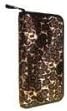 CD/DVD Wallet - Faux Leopard Fur Case Holds 48