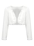 Photo Gallery hedmy bolero - giacca a spalla basic bolero per bambini, a maniche lunghe, con paillettes, per matrimoni, eventi, colore bianco, avorio, 80/92 cm Photo Gallery hedmy bolero - giacca a spalla basic bolero per bambini, a maniche lunghe, con paillettes, per matrimoni, eventi, colore bianco, avorio, 80/92 cm