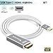 USB-C to HDMI Cable,(6ft,4K@60Hz),USB Type-C HDMI Adapter Cord (Thunderbolt 3) for iPad Pro 2018,MacBook Pro,iMac,Samsung Galaxy S9/S8/S10 Plus,Note 8/9,Chromebook,Dell XPS 15 to TV/Monitor