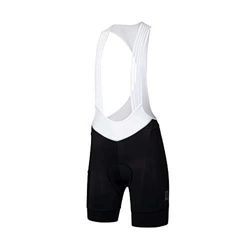 Santic Culote Bicicleta Mujer Acolchado Culotte Ciclismo Mujer Gel Pantalones Cortos Ciclismo Negro EU L