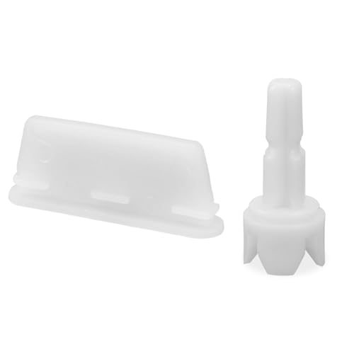 2pcs Replacement Parts Compatible with Baby Brezza FRP0046 Formula Pro Advanced Maker, Axle Stem & Silicone Scraper Funnel Filter Accessory (Attach to Locking Cover)