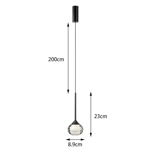 Luces colgantes simples nórdicas de 12W con diseño mini esférico para techos 4