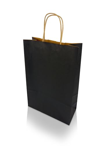 h-Green Papiertragetaschen 220x330x100 mm (25 Stück), tragbare...