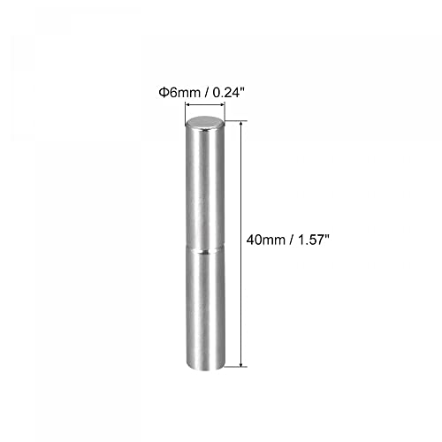Uxcell Weld On Barrel Hinges, 40Mm X 6Mm Male To Female 304 Stainless Steel Hinge Pin For Metal Home Gate Door Window 6 Pairs #TOP1